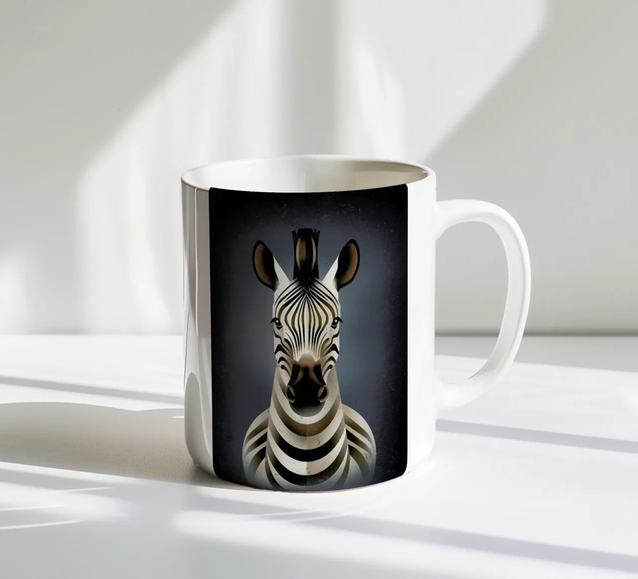 Zebra II Keramik Tasse von Dieter Braun