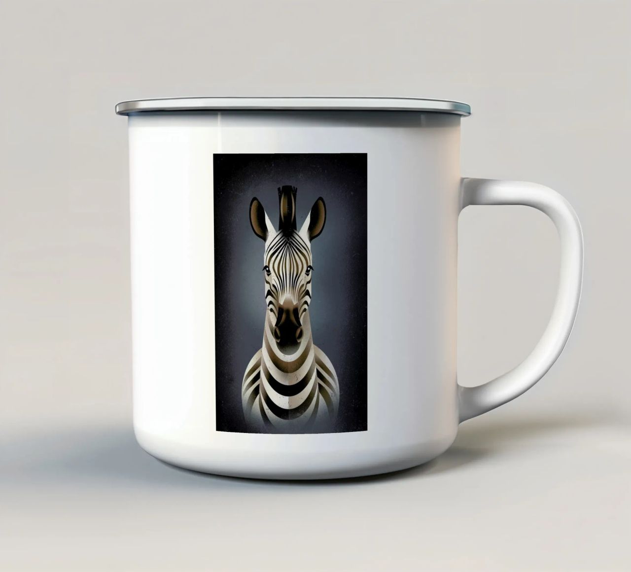 Zebra II tazza in smalto da Dieter Braun