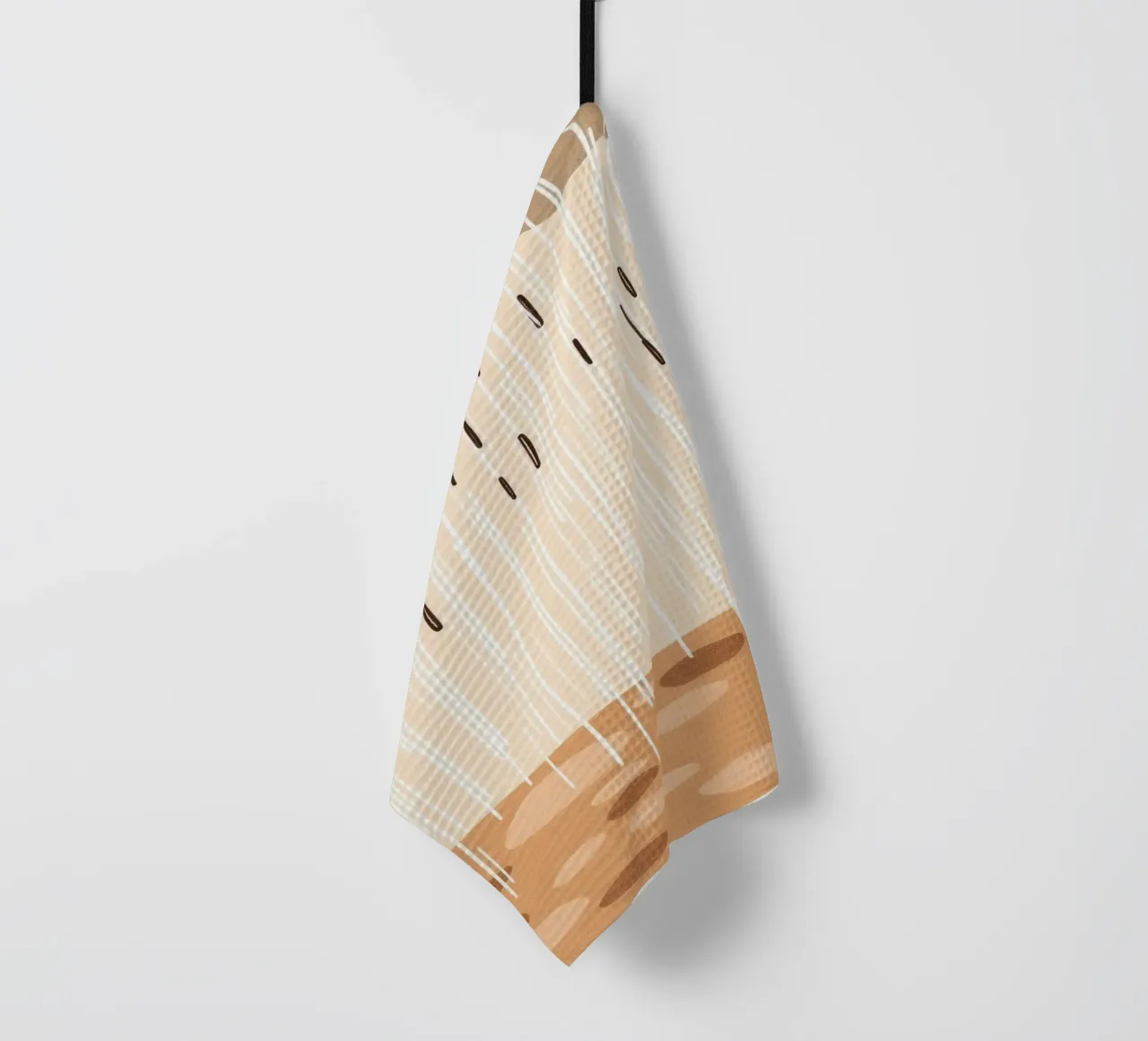 pioggia che cade su un terreno marrone con nuvole rade canovaccio da cucina da DesignDoodle