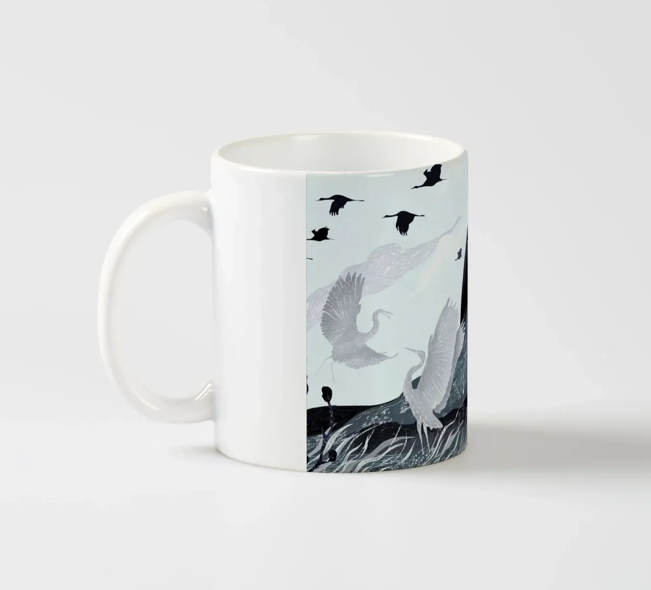 Winter ceramic mug by Amalia Restrepo