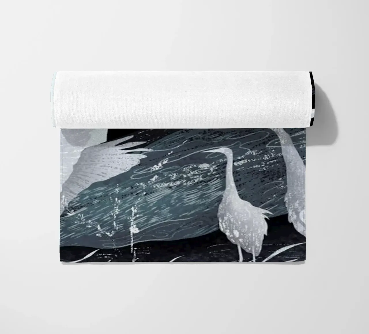 Winter beach towel by Amalia Restrepo