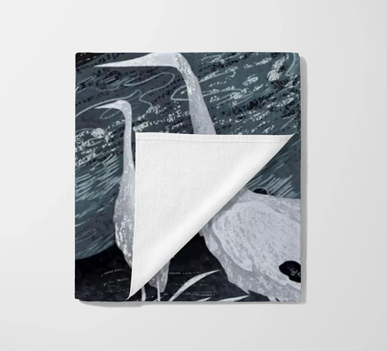 Winter beach towel by Amalia Restrepo
