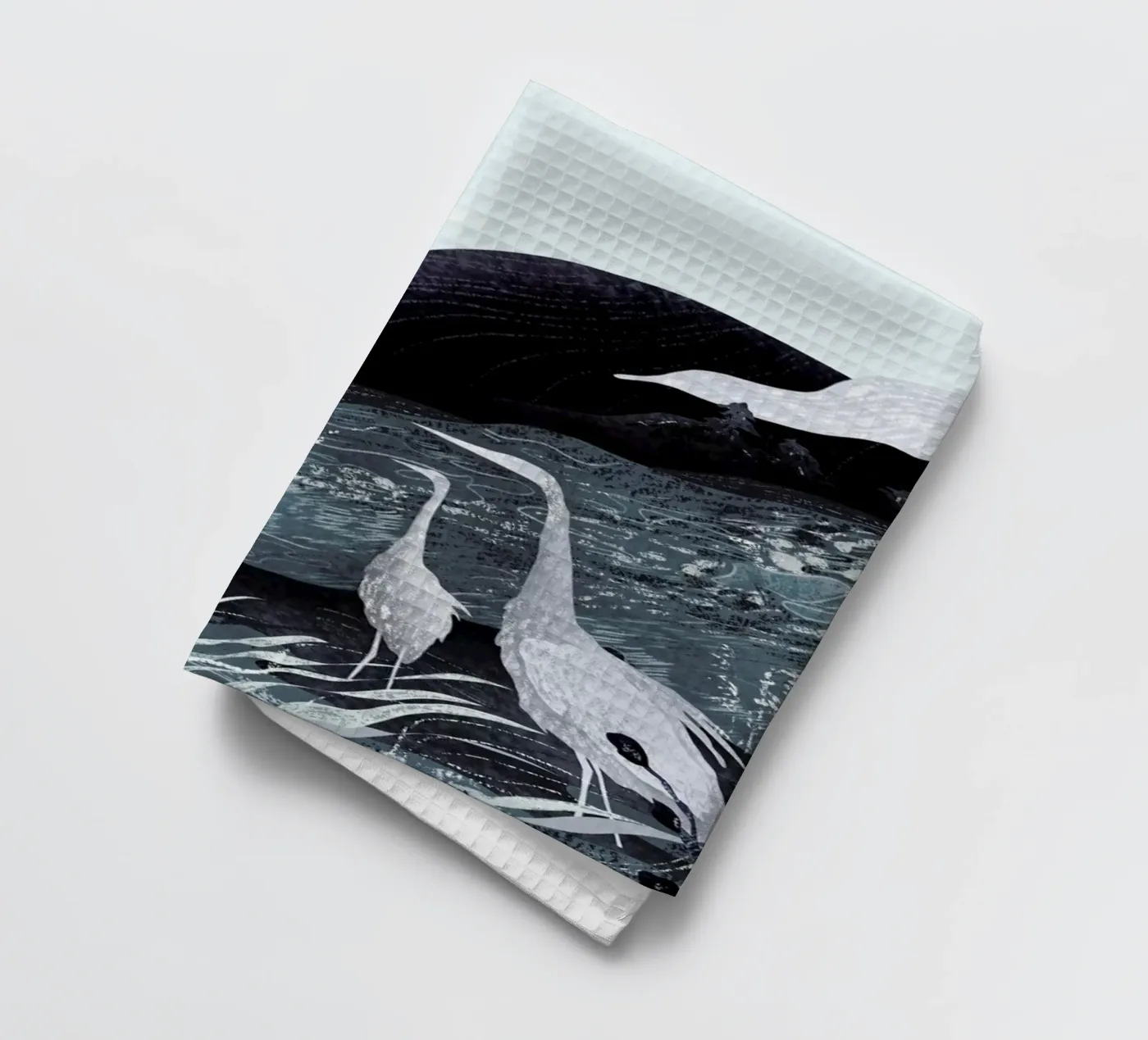 Winter tea towel by Amalia Restrepo