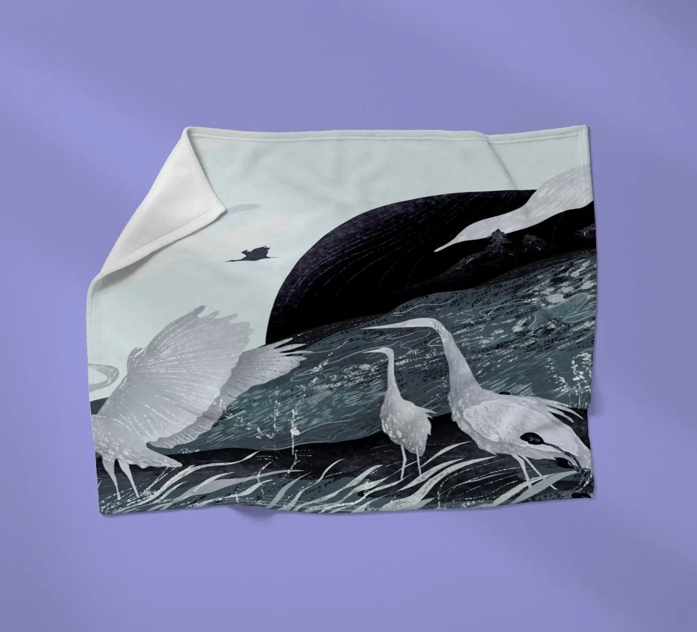 Winter fleece blanket by Amalia Restrepo