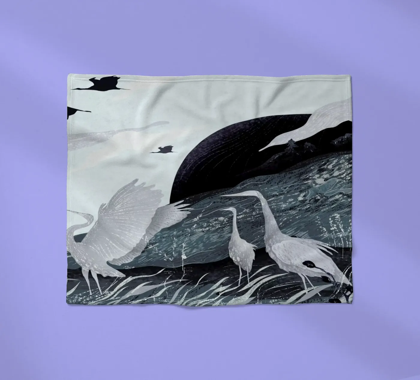 Winter fleece blanket by Amalia Restrepo