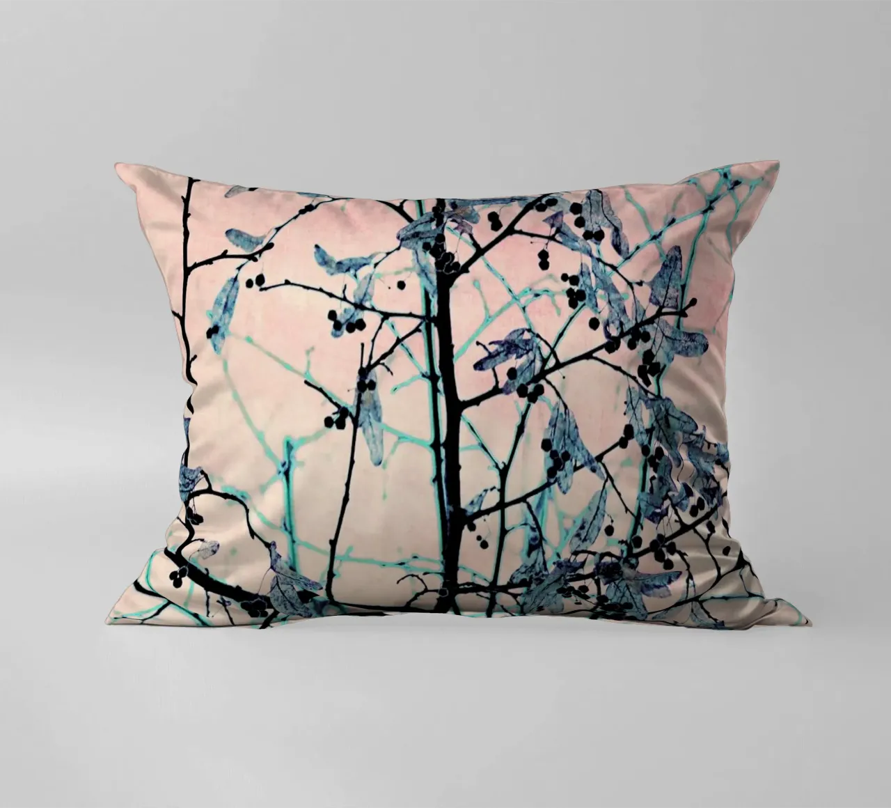 Winter Berries III decorative cushion by Ingrid Beddoes