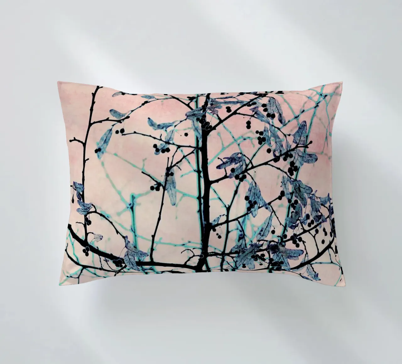 Winter Berries III decorative cushion by Ingrid Beddoes