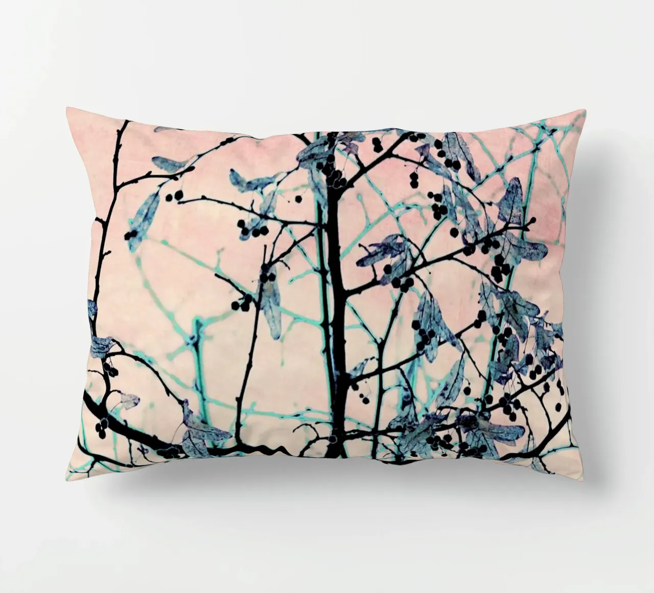 Winter Berries III decorative cushion by Ingrid Beddoes