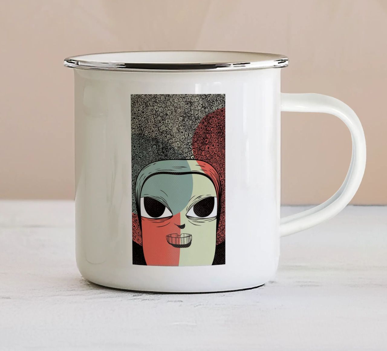 THE MULATTO tazza in smalto da Caio Beltrão