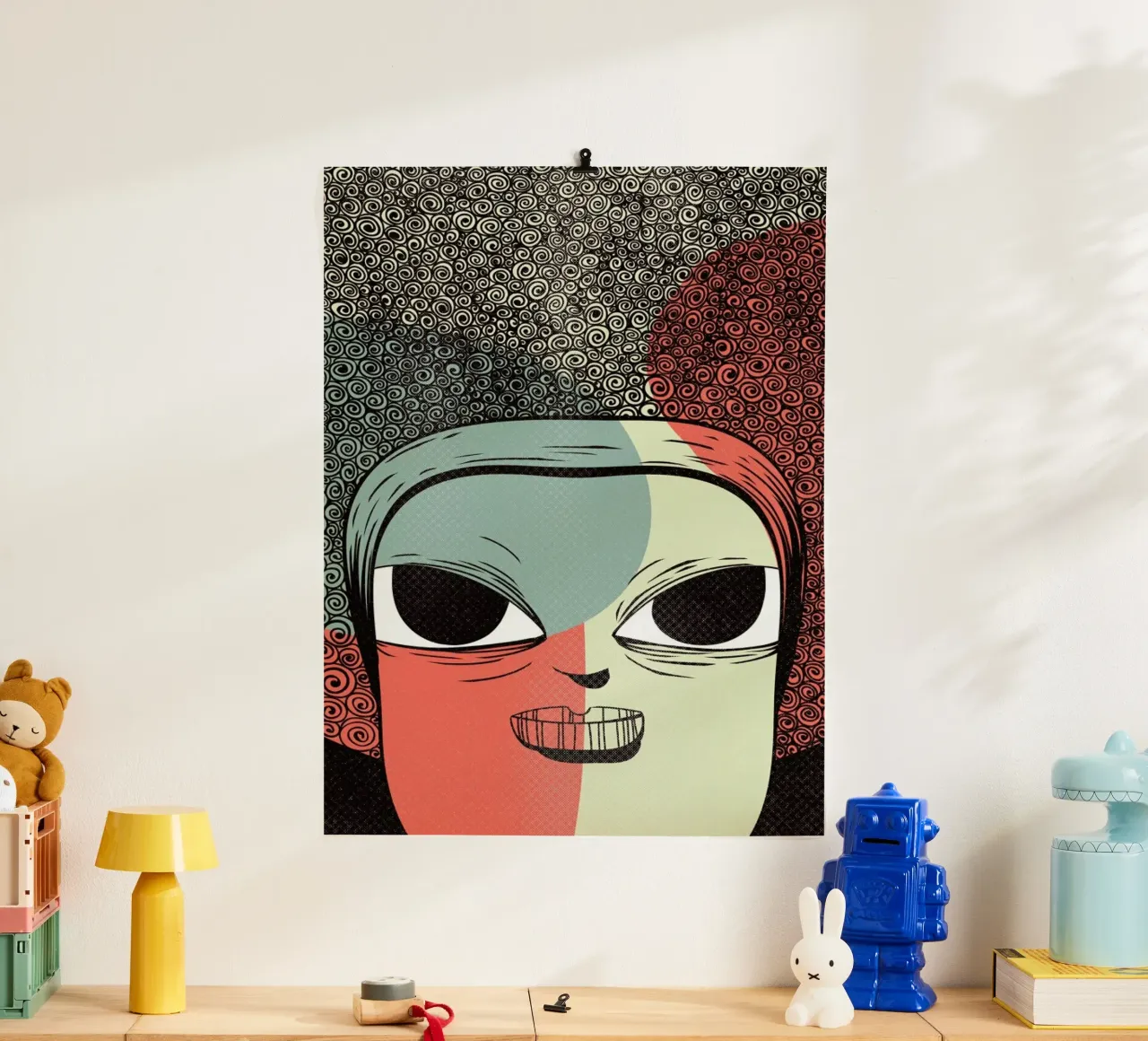 THE MULATTO poster con telaio in legno da Caio Beltrão