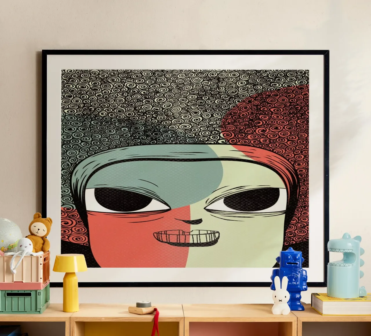 THE MULATTO poster con telaio in legno da Caio Beltrão
