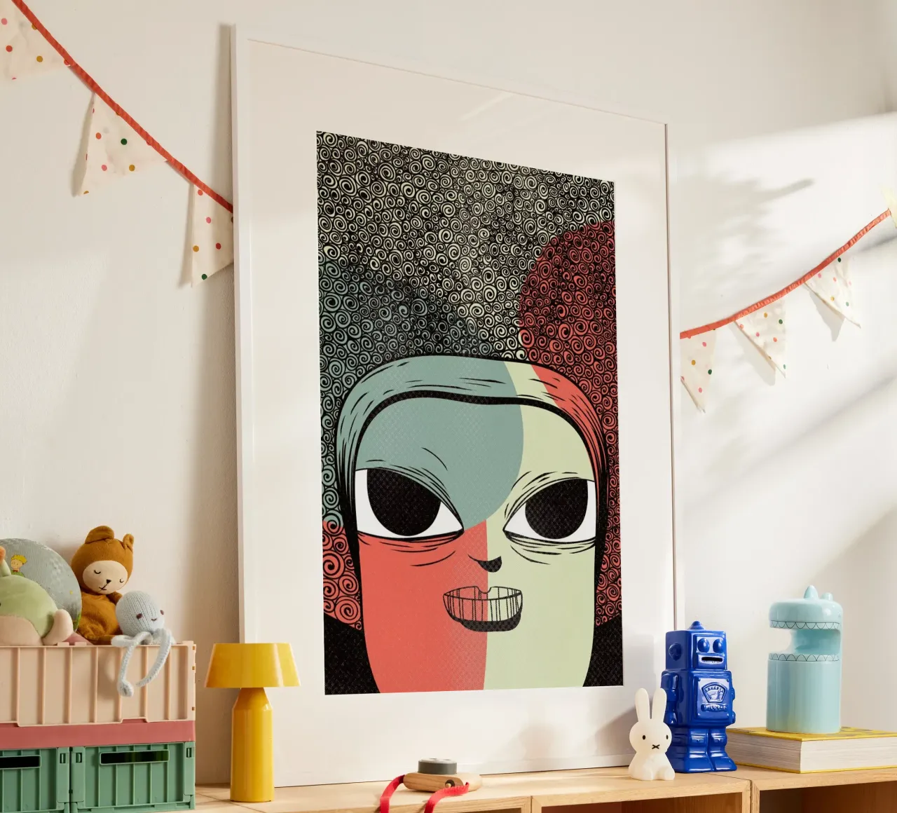 THE MULATTO poster con telaio in legno da Caio Beltrão