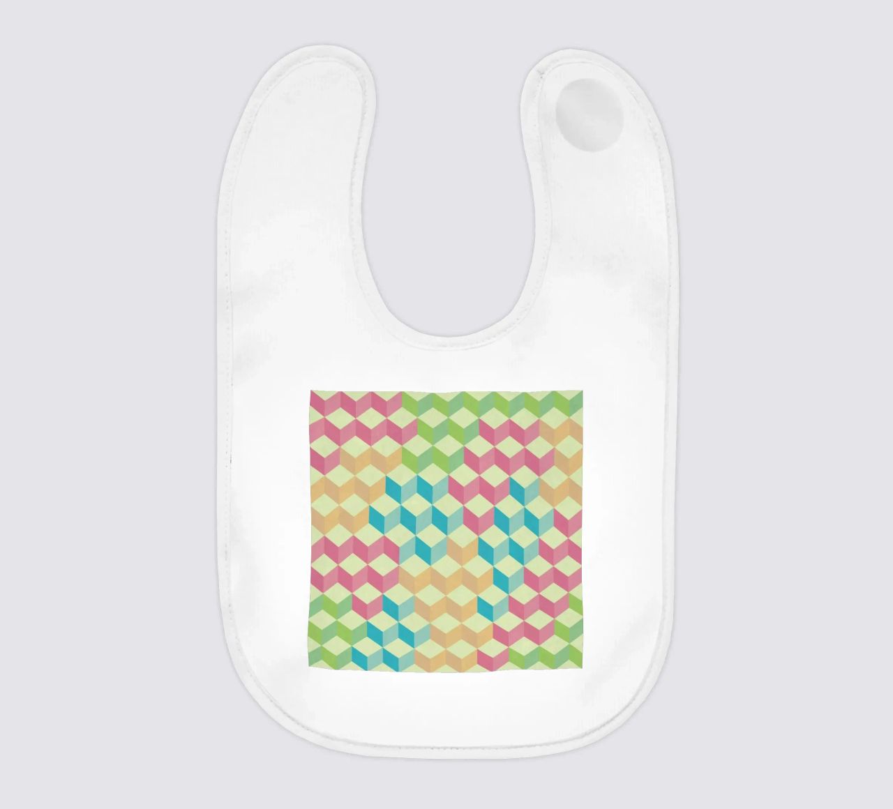 SugarCubes Geometric Pattern bavaglino da Tobe Fonseca