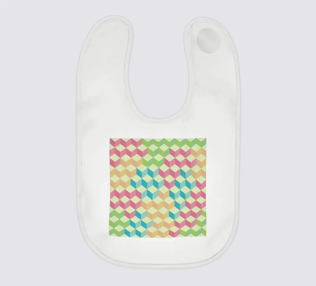 SugarCubes Geometric Pattern bavaglino da Tobe Fonseca