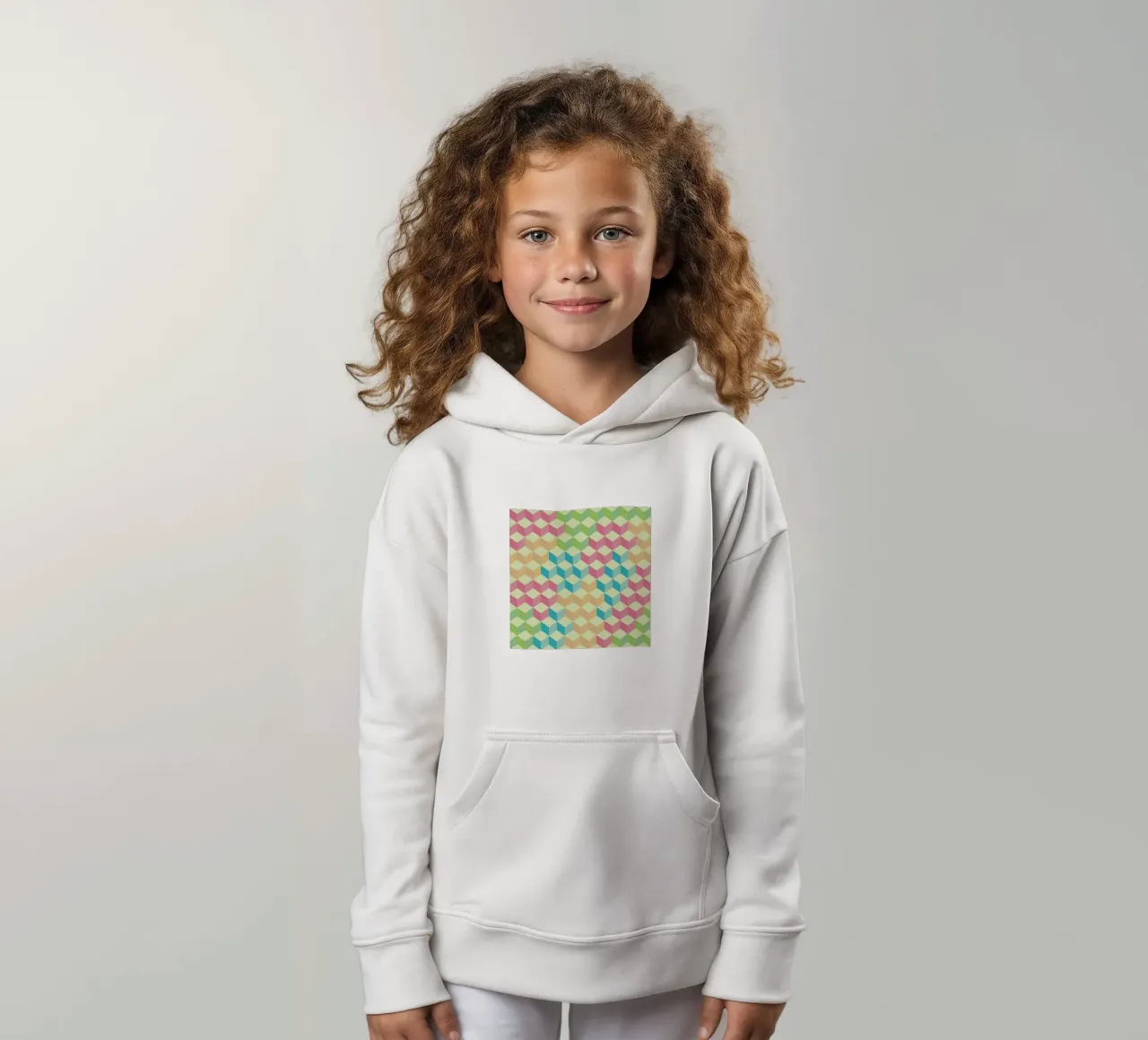 SugarCubes Geometric Pattern felpa bambino con cappuccio da Tobe Fonseca