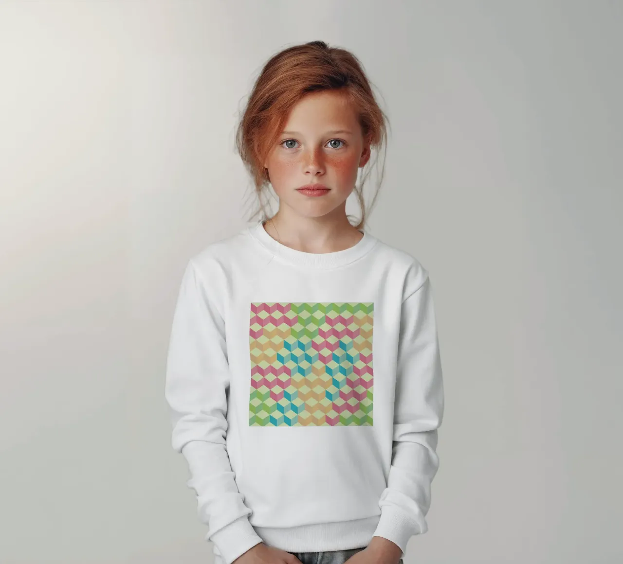 SugarCubes Geometric Pattern sudadera para niño de Tobe Fonseca