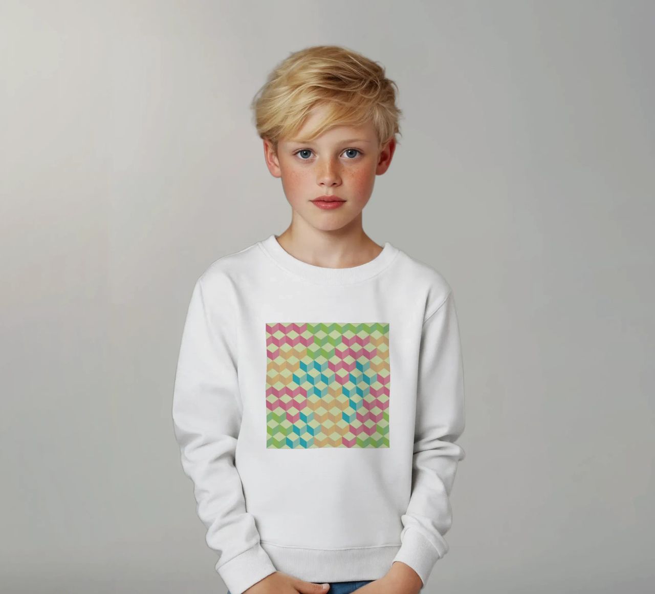 SugarCubes Geometric Pattern felpa bambino da Tobe Fonseca