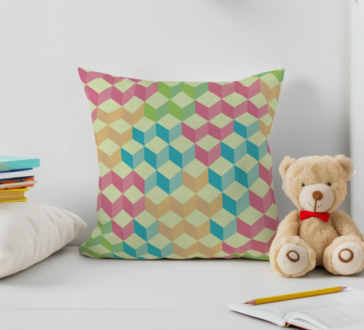 SugarCubes Geometric Pattern Kissen von Tobe Fonseca