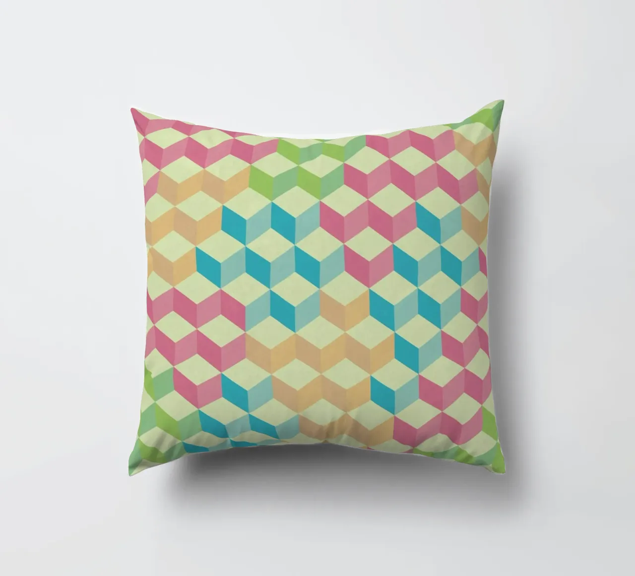 SugarCubes Geometric Pattern decorative cushion by Tobe Fonseca