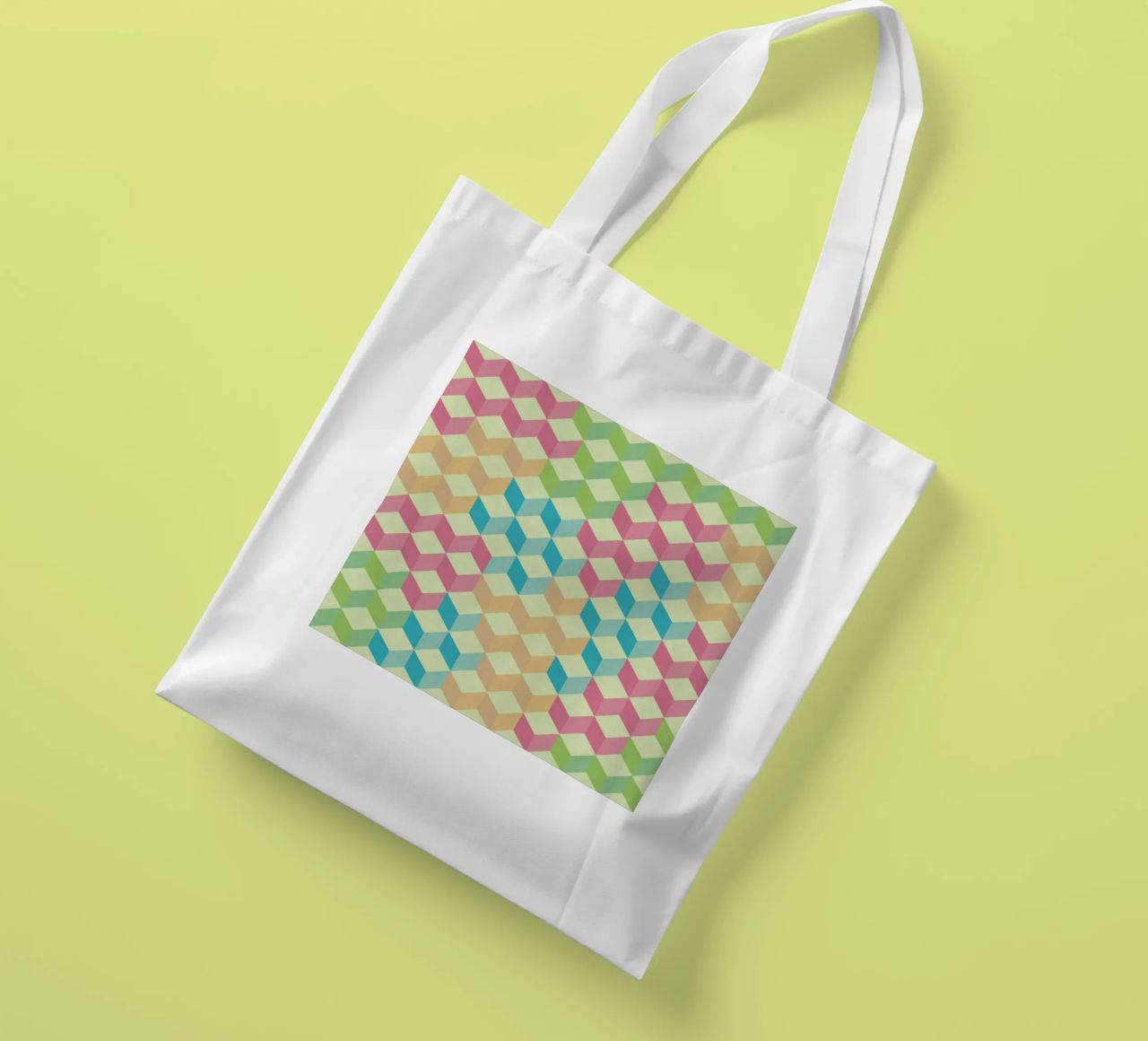 SugarCubes Geometric Pattern borsa in juta da Tobe Fonseca