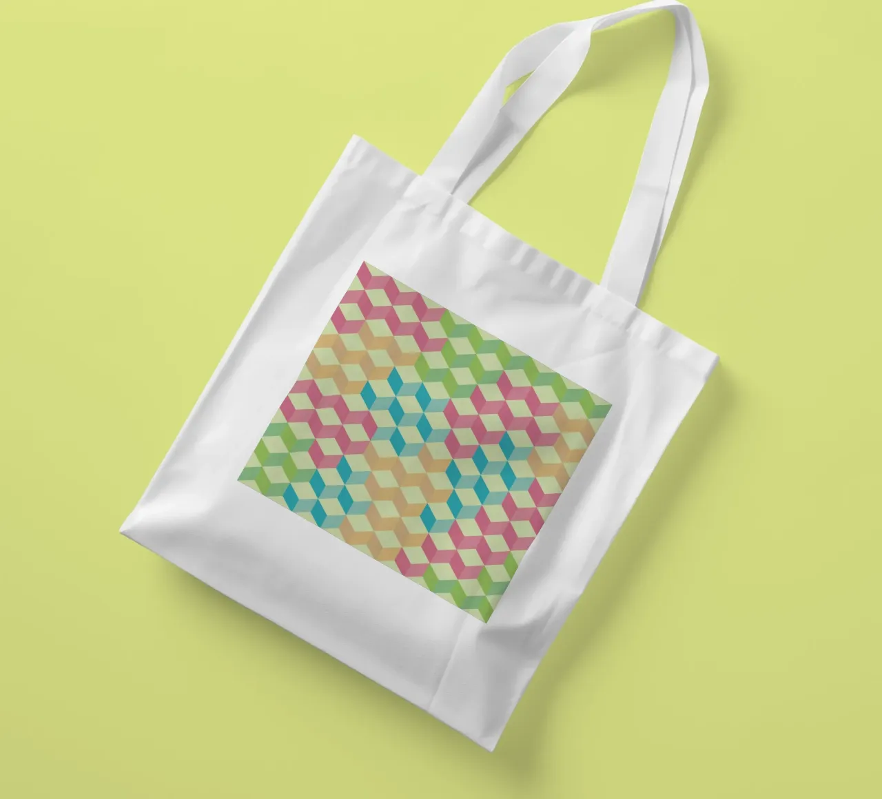 SugarCubes Geometric Pattern borsa in juta da Tobe Fonseca