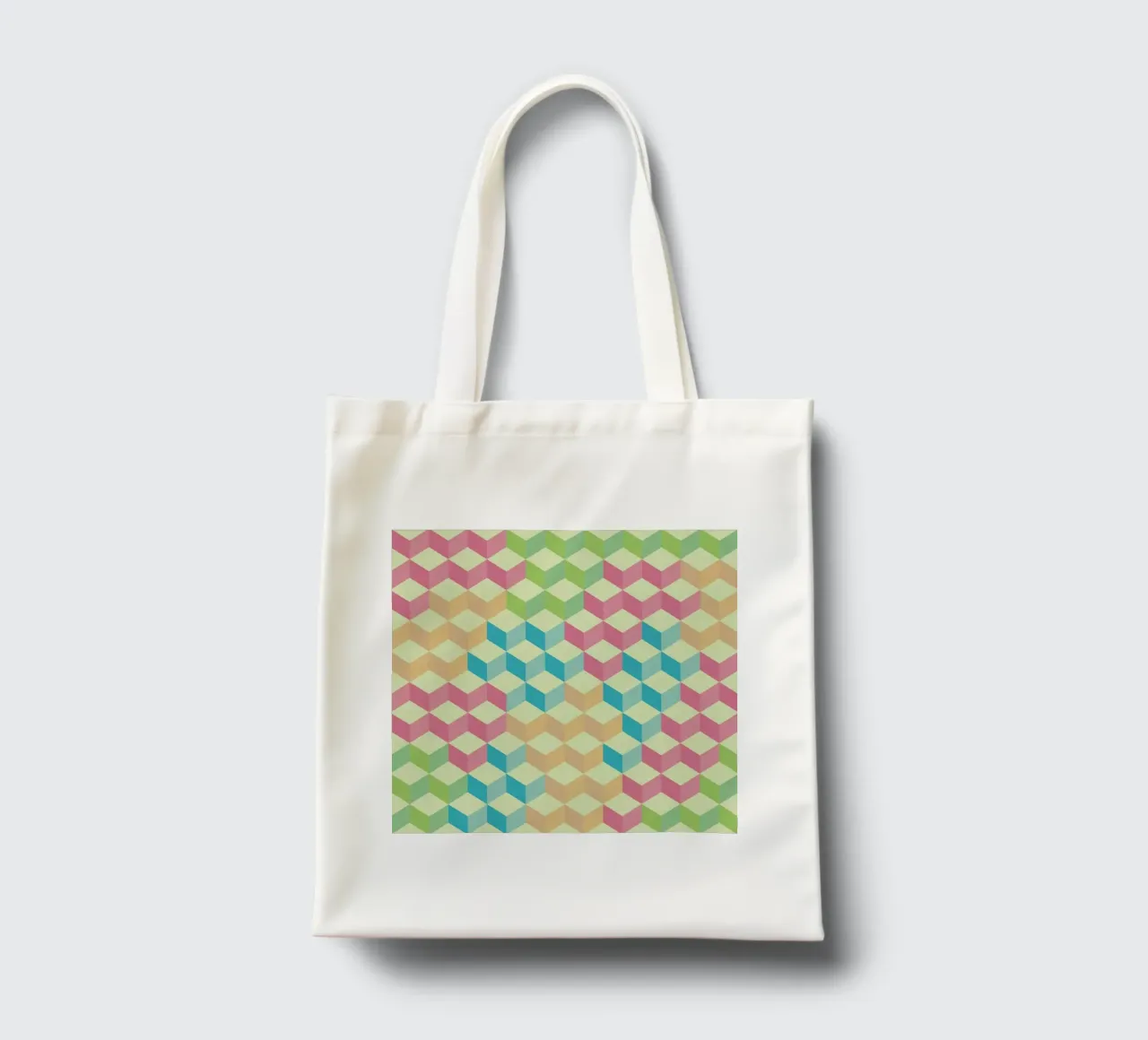 SugarCubes Geometric Pattern borsa in juta da Tobe Fonseca