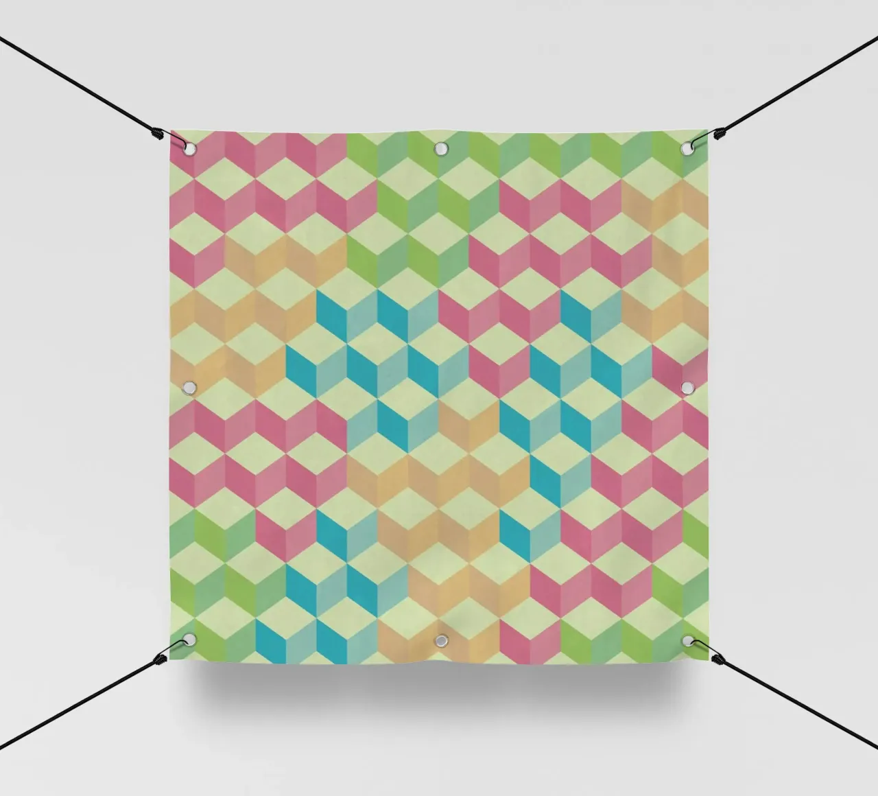SugarCubes Geometric Pattern telo in pvc da Tobe Fonseca