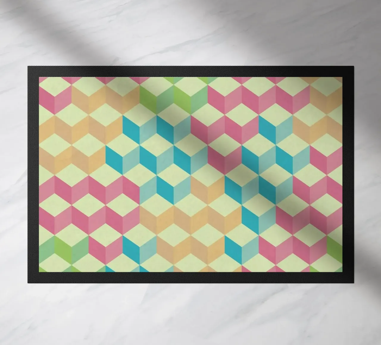 SugarCubes Geometric Pattern Fußmatte von Tobe Fonseca
