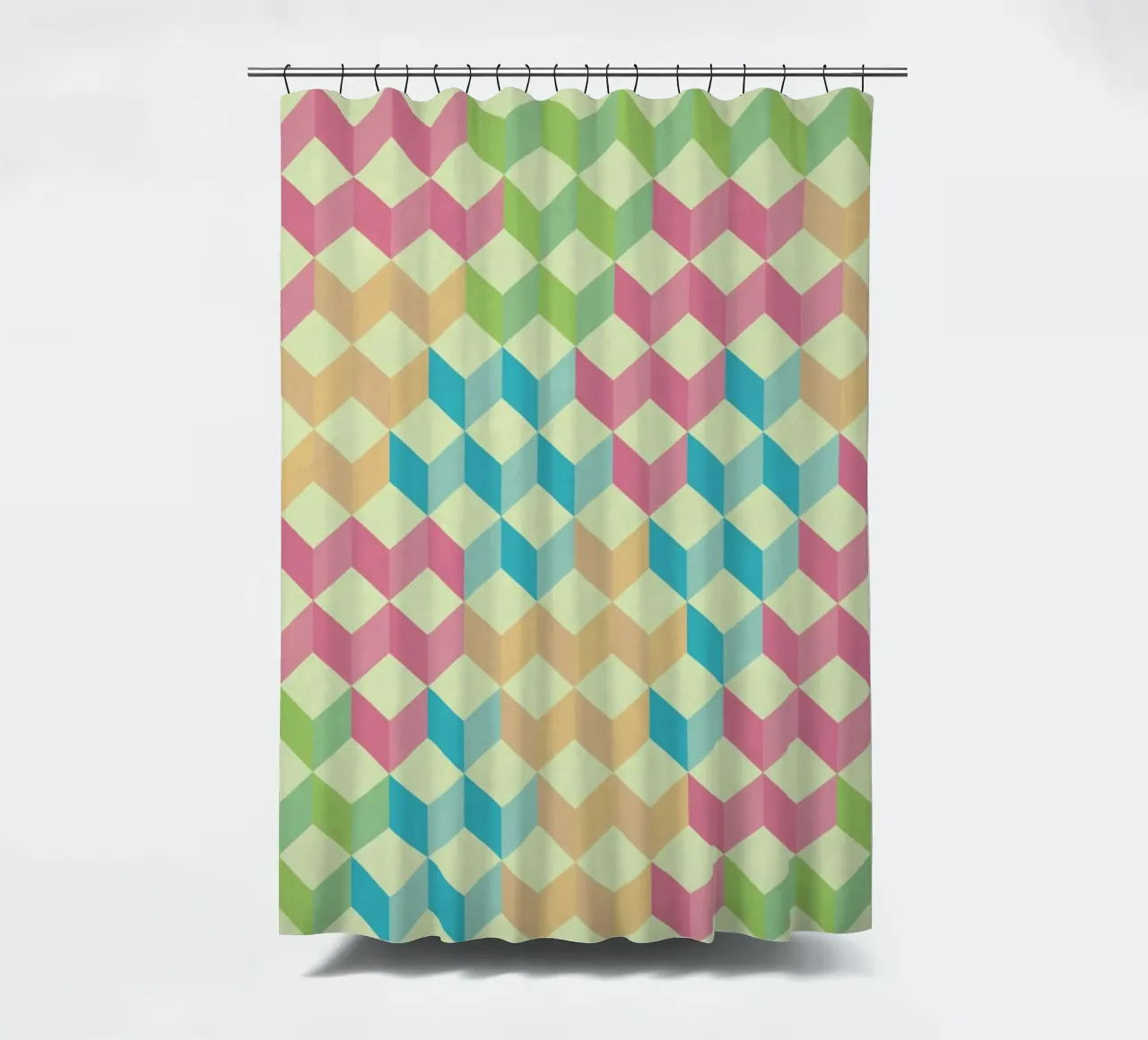 SugarCubes Geometric Pattern Duschvorhang von Tobe Fonseca