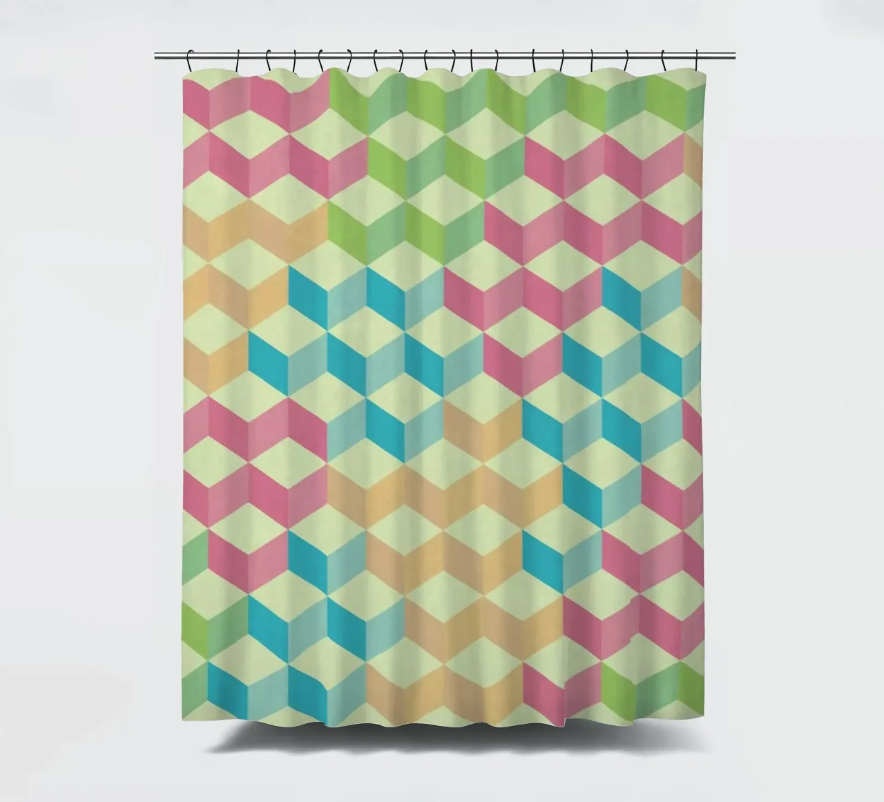 SugarCubes Geometric Pattern Duschvorhang von Tobe Fonseca