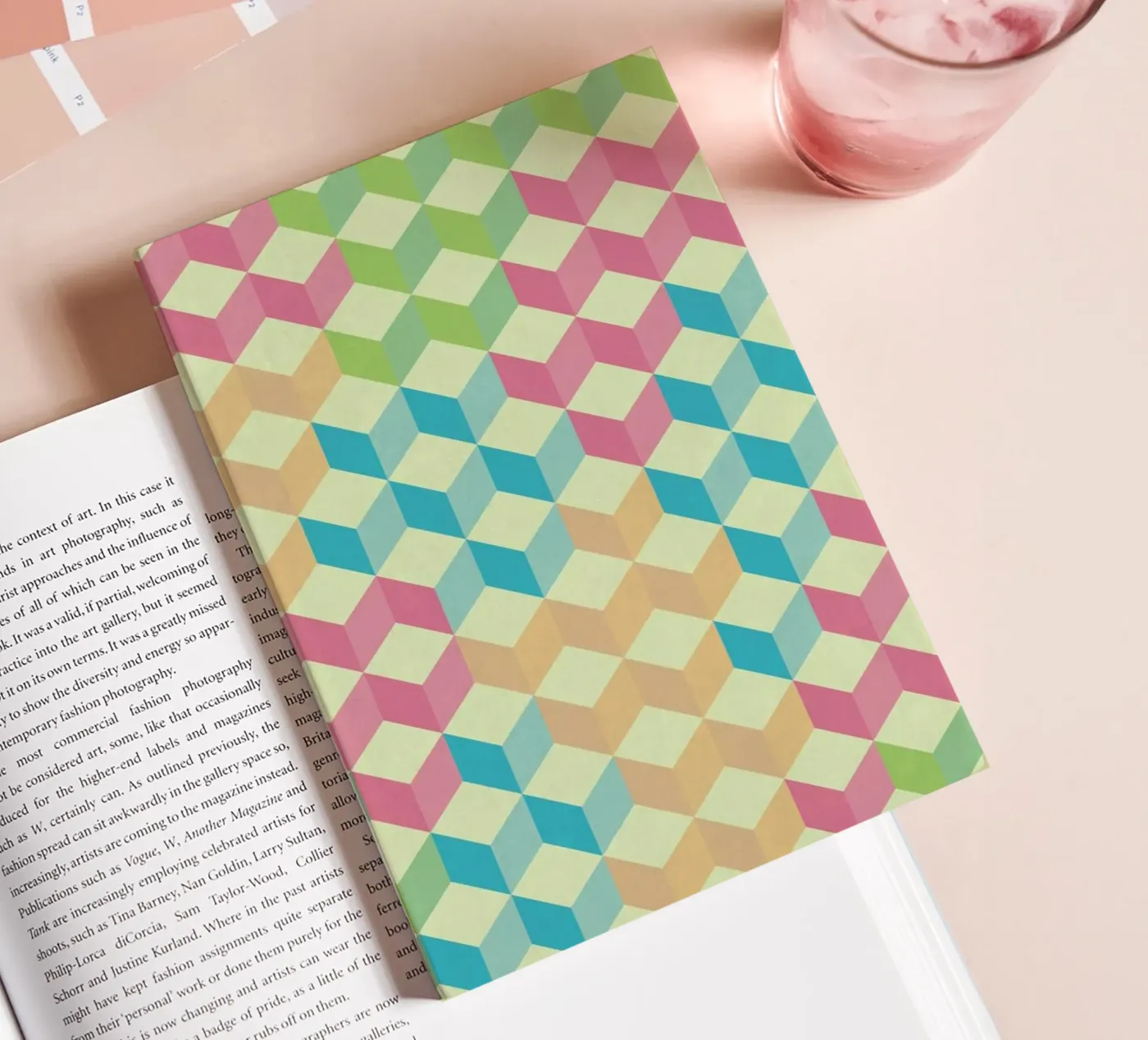 SugarCubes Geometric Pattern notebook by Tobe Fonseca