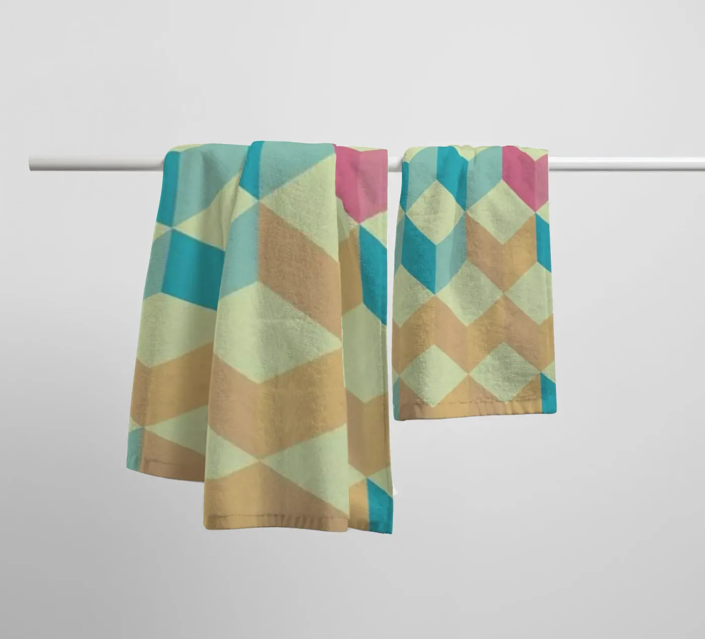 SugarCubes Geometric Pattern badhanddoek van Tobe Fonseca