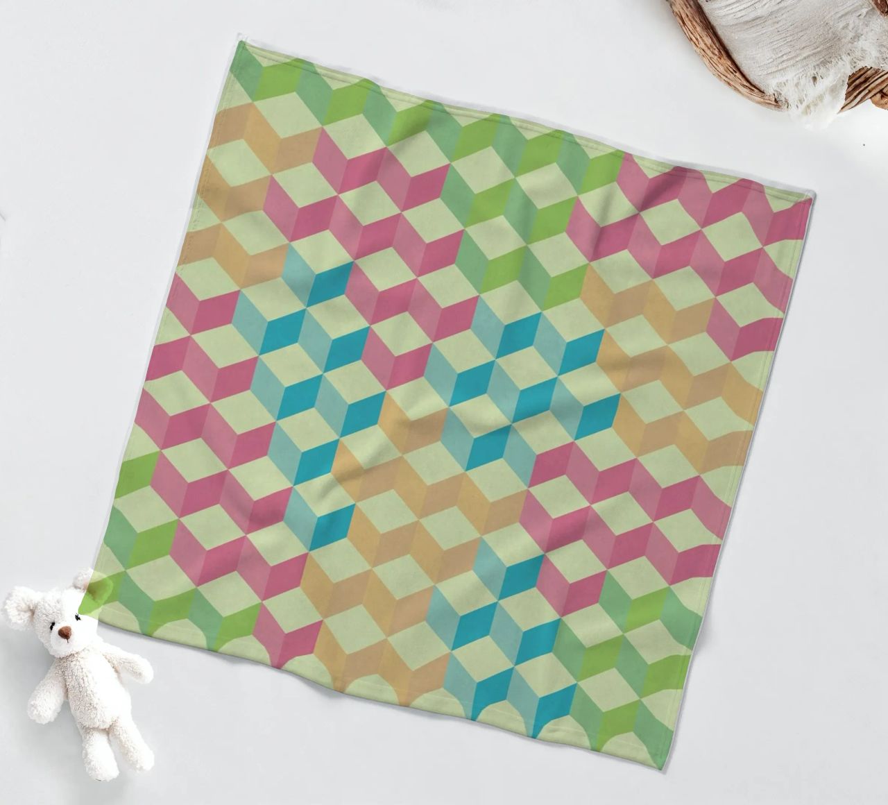SugarCubes Geometric Pattern coperta in pile da Tobe Fonseca
