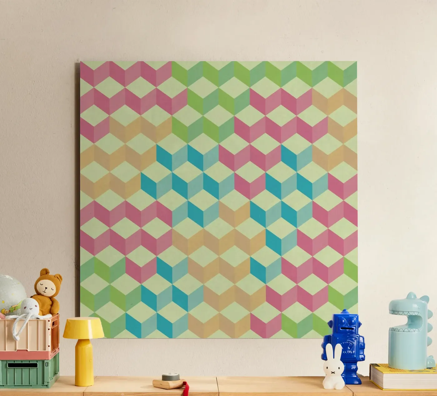 SugarCubes Geometric Pattern alluminio dibond da Tobe Fonseca