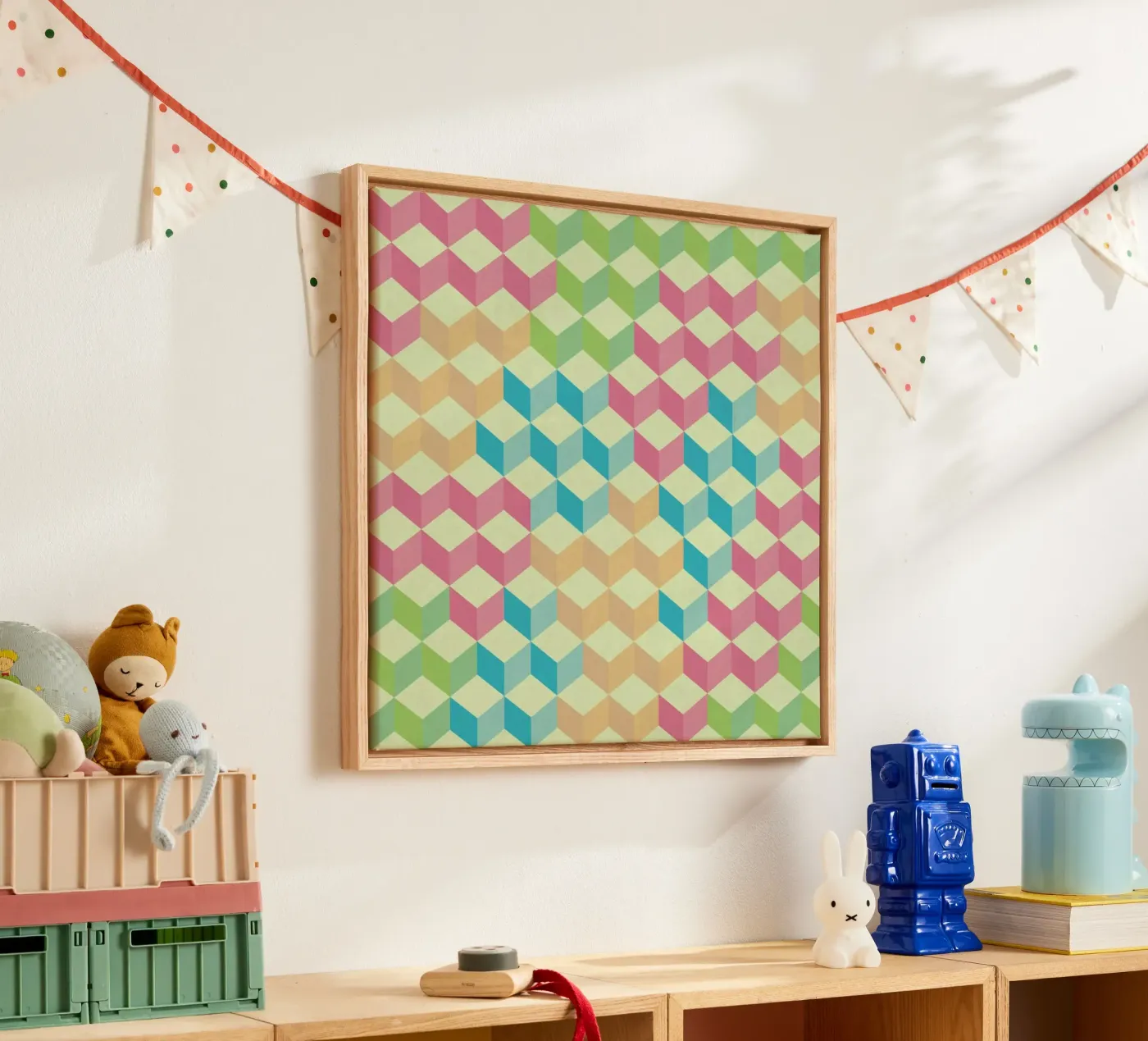 SugarCubes Geometric Pattern canvas van Tobe Fonseca