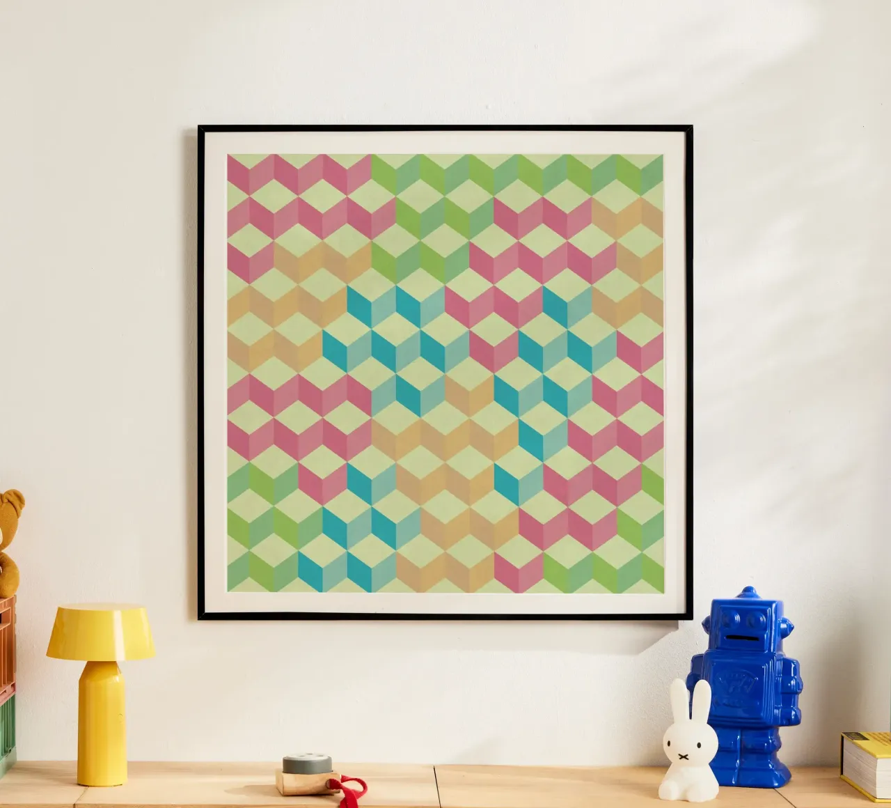 SugarCubes Geometric Pattern poster da Tobe Fonseca