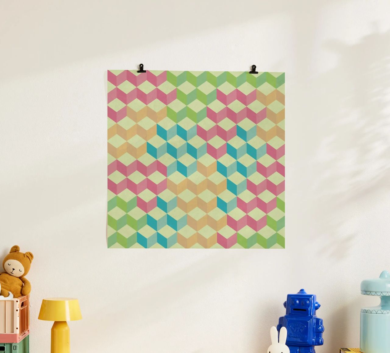 SugarCubes Geometric Pattern carta hahnemühle da Tobe Fonseca