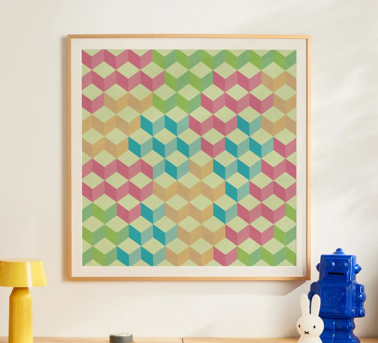 SugarCubes Geometric Pattern poster da Tobe Fonseca