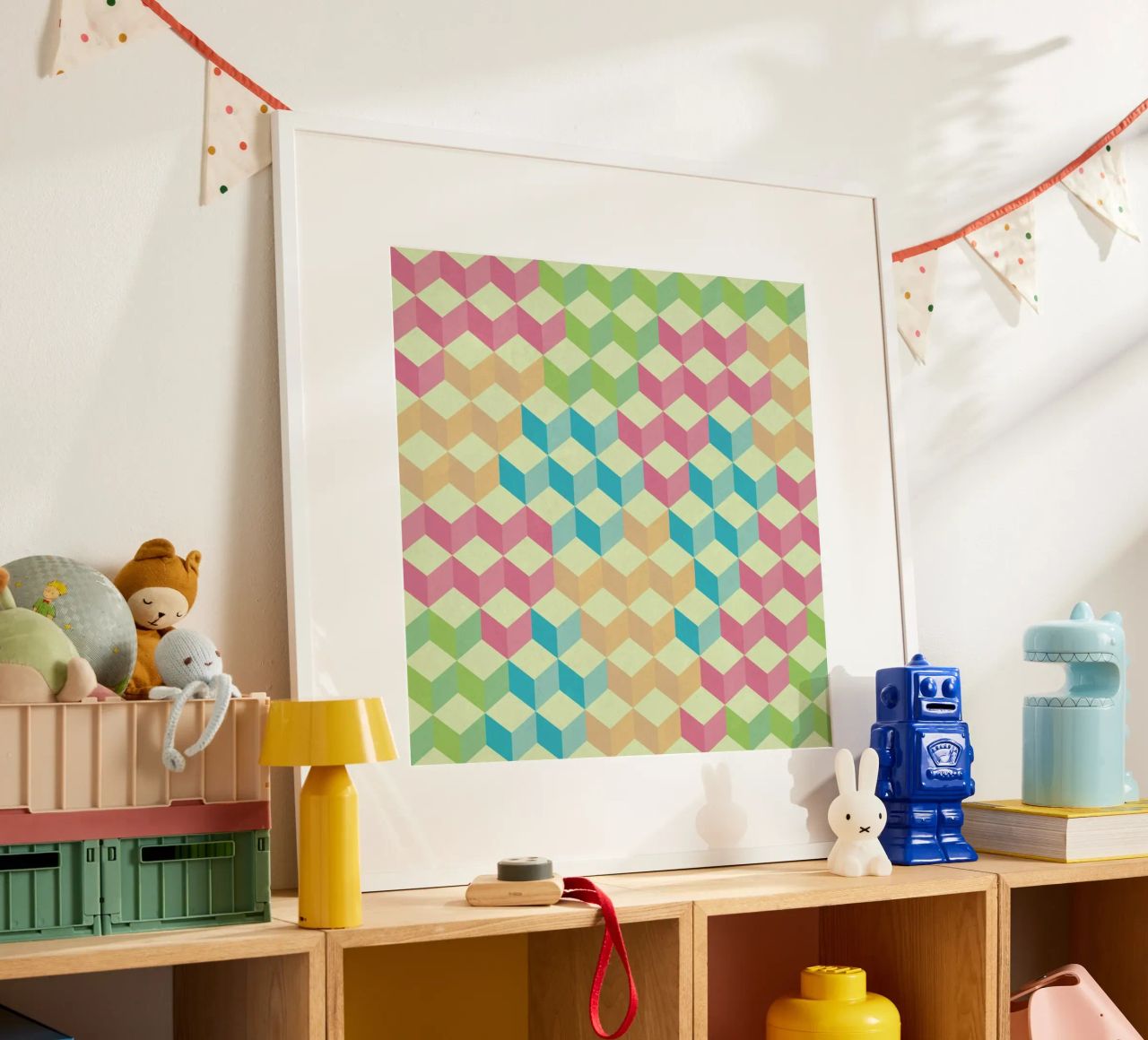 SugarCubes Geometric Pattern carta hahnemühle da Tobe Fonseca