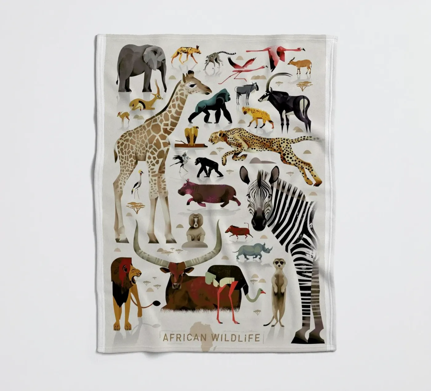 Afrika Fleecedecke von Dieter Braun