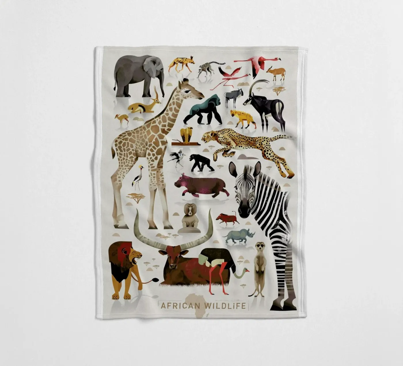 Afrika Fleecedecke von Dieter Braun