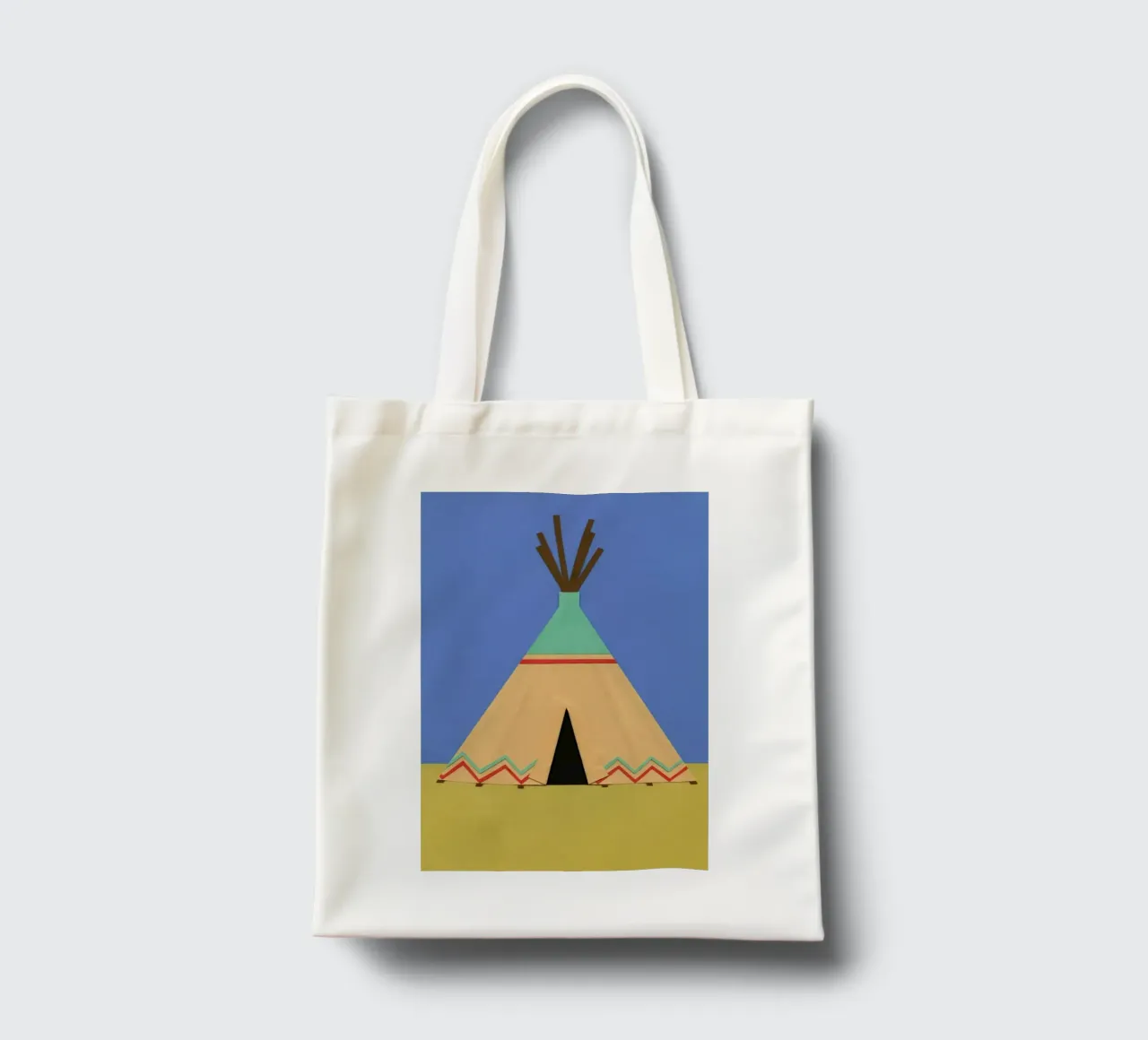 Tipi Green Red borsa in juta da Rosi Feist