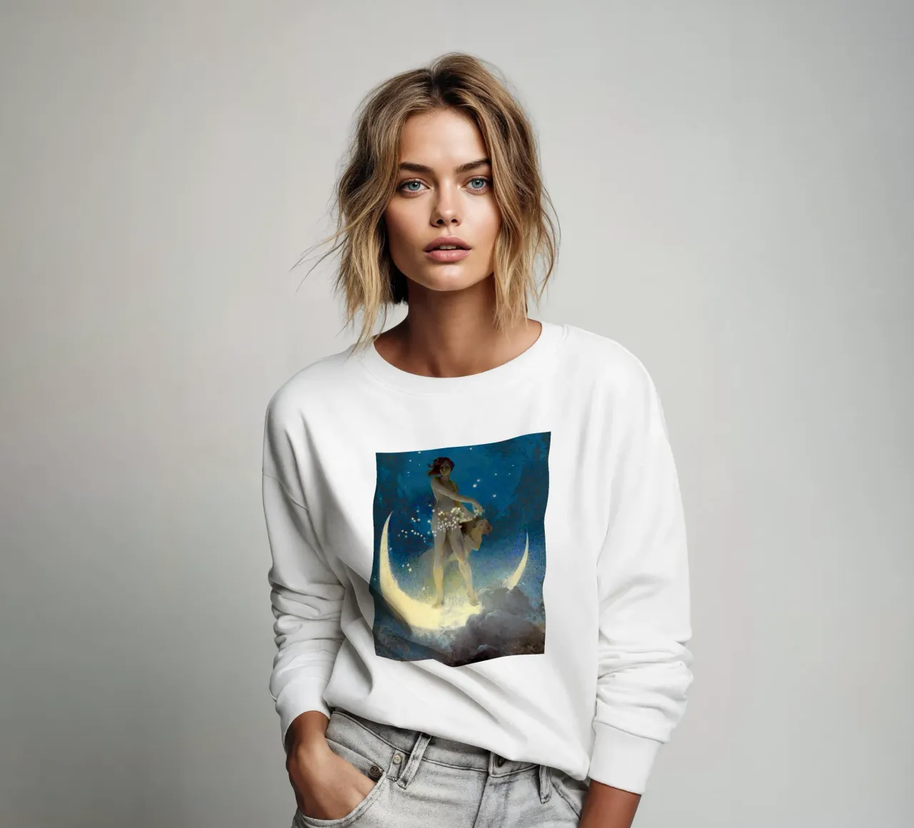 Edwin Blashfield - Stelle sparse di primavera felpa da Timeless Artworks