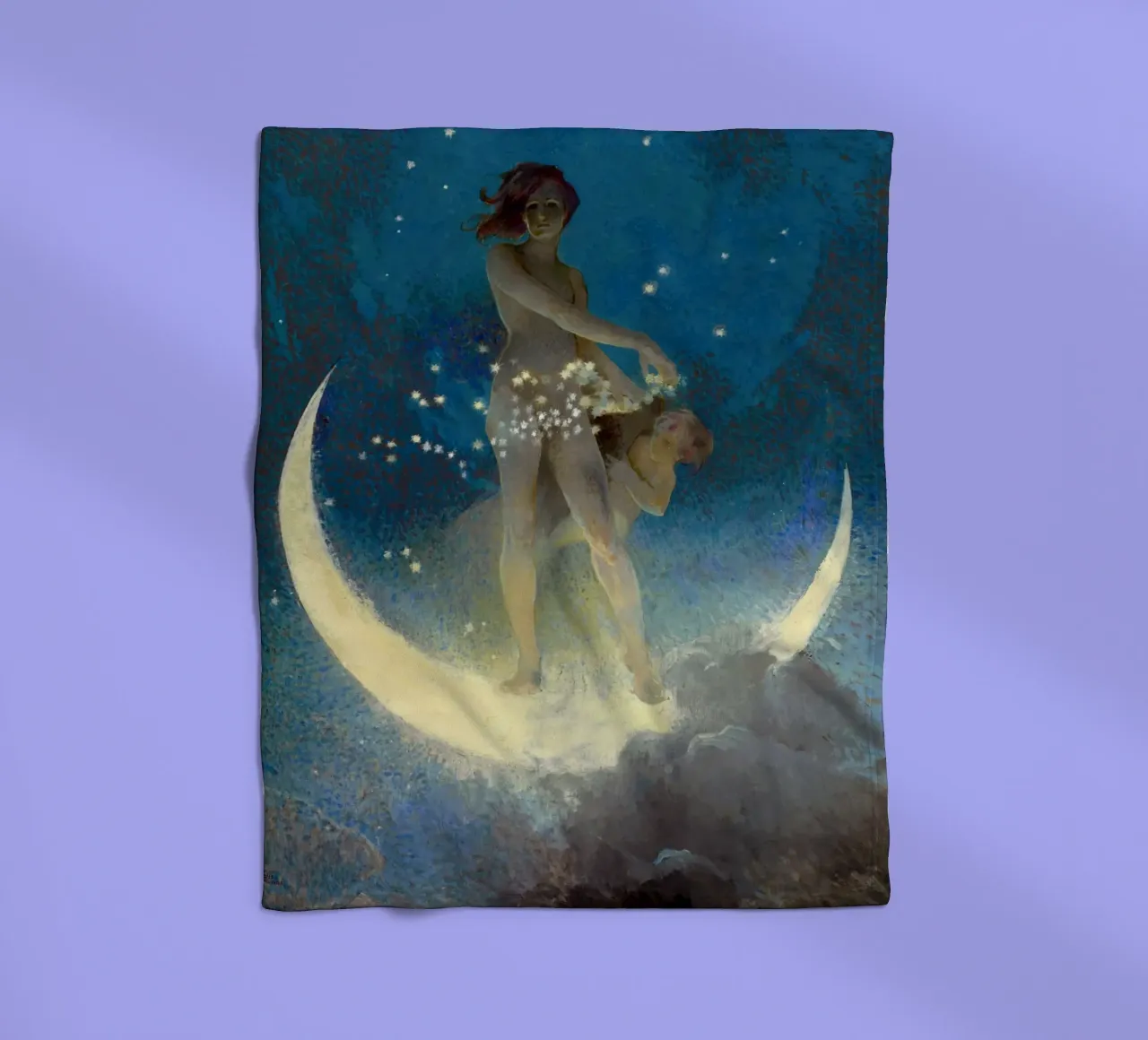 Edwin Blashfield - Stelle sparse di primavera coperta in pile da Timeless Artworks