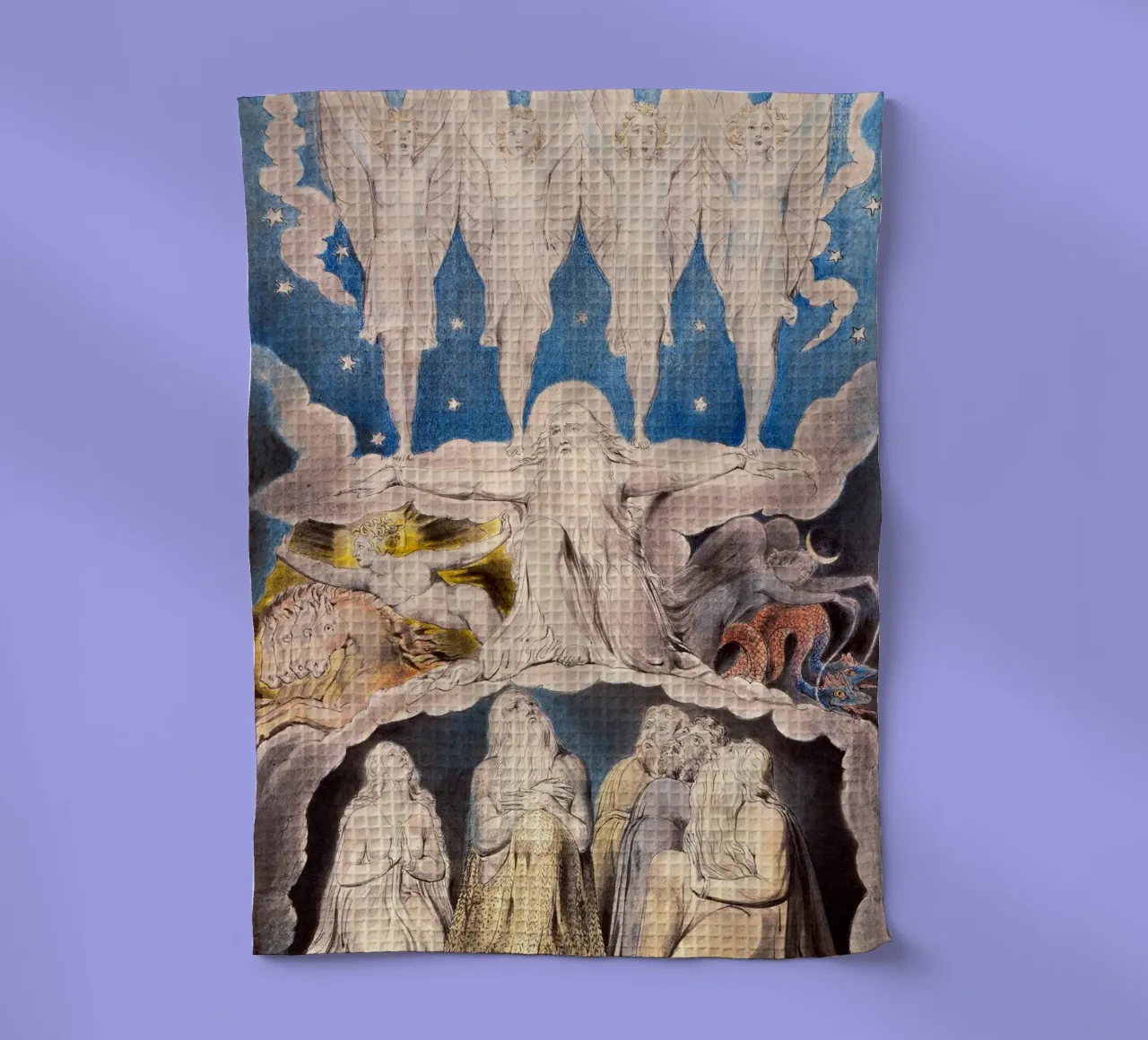 William Blake - Quand les étoiles du matin chantaient ensemble torchon de William Store