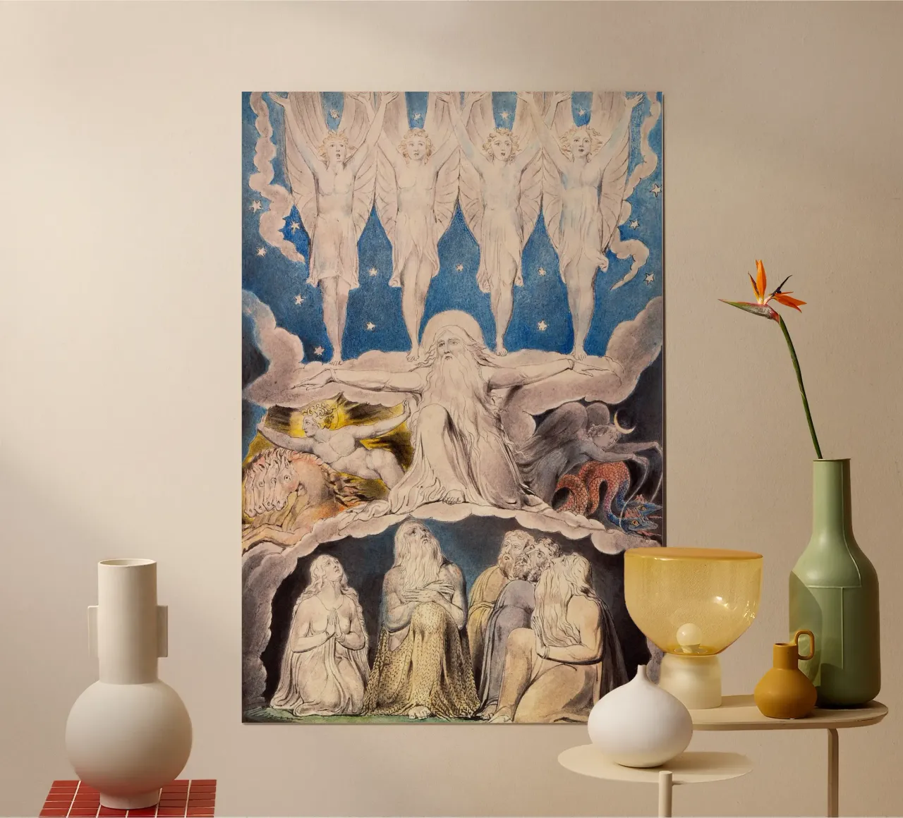 William Blake - Quando le stelle del mattino cantavano insieme carta hahnemühle da William Store
