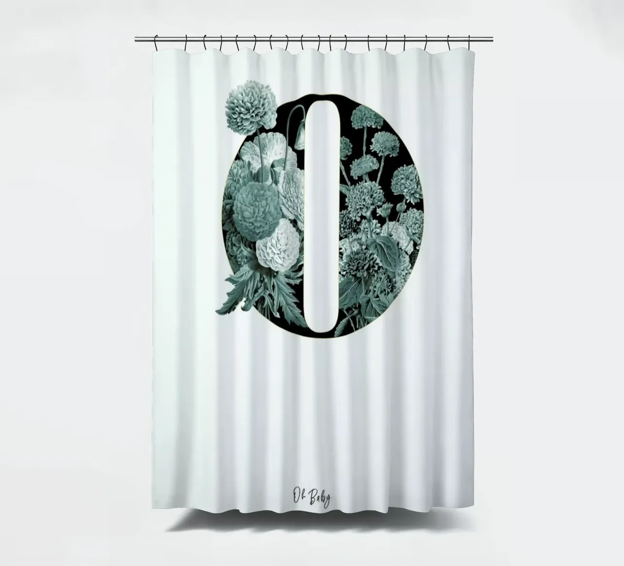 Flower Alphabet - O douchegordijn van Froilein Juno