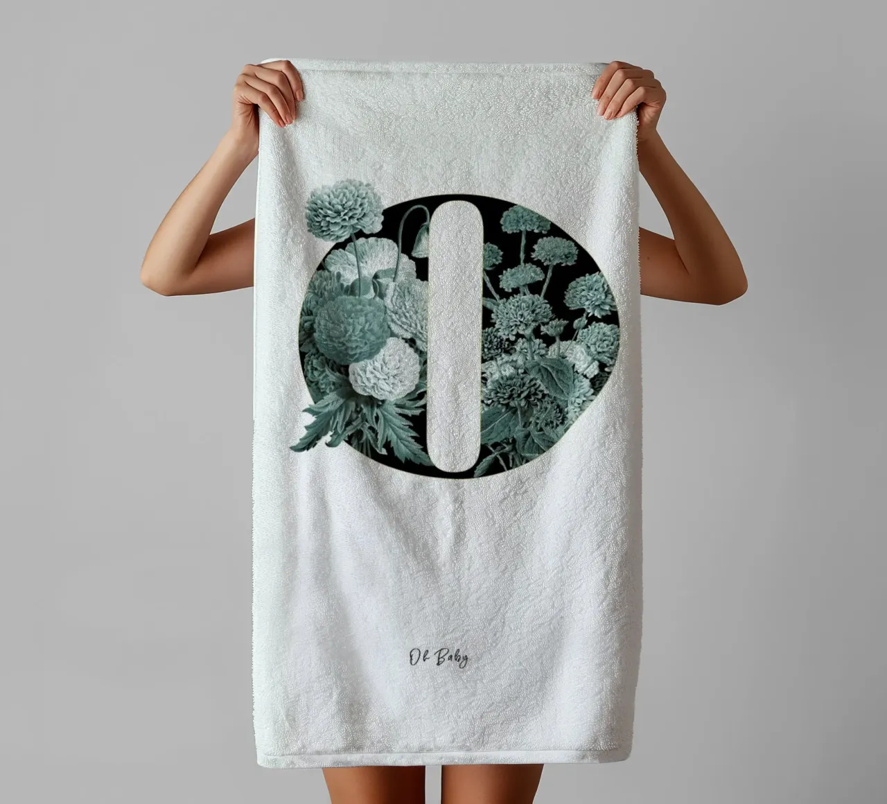 Flower Alphabet - O asciugamano da bagno da Froilein Juno