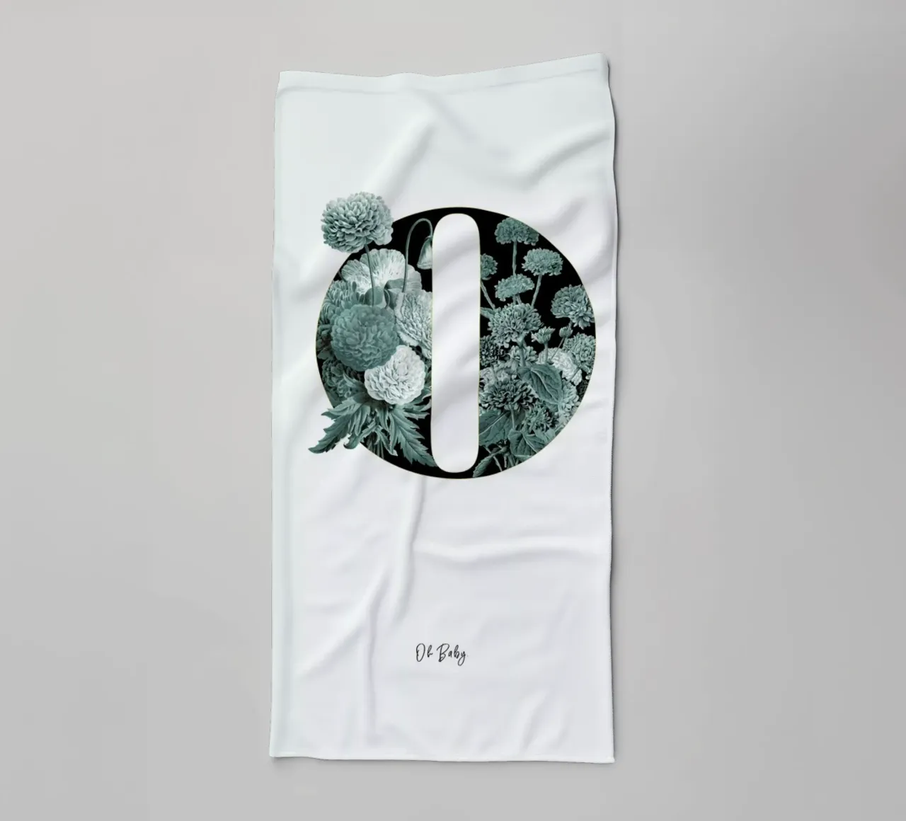 Flower Alphabet - O asciugamano da bagno da Froilein Juno