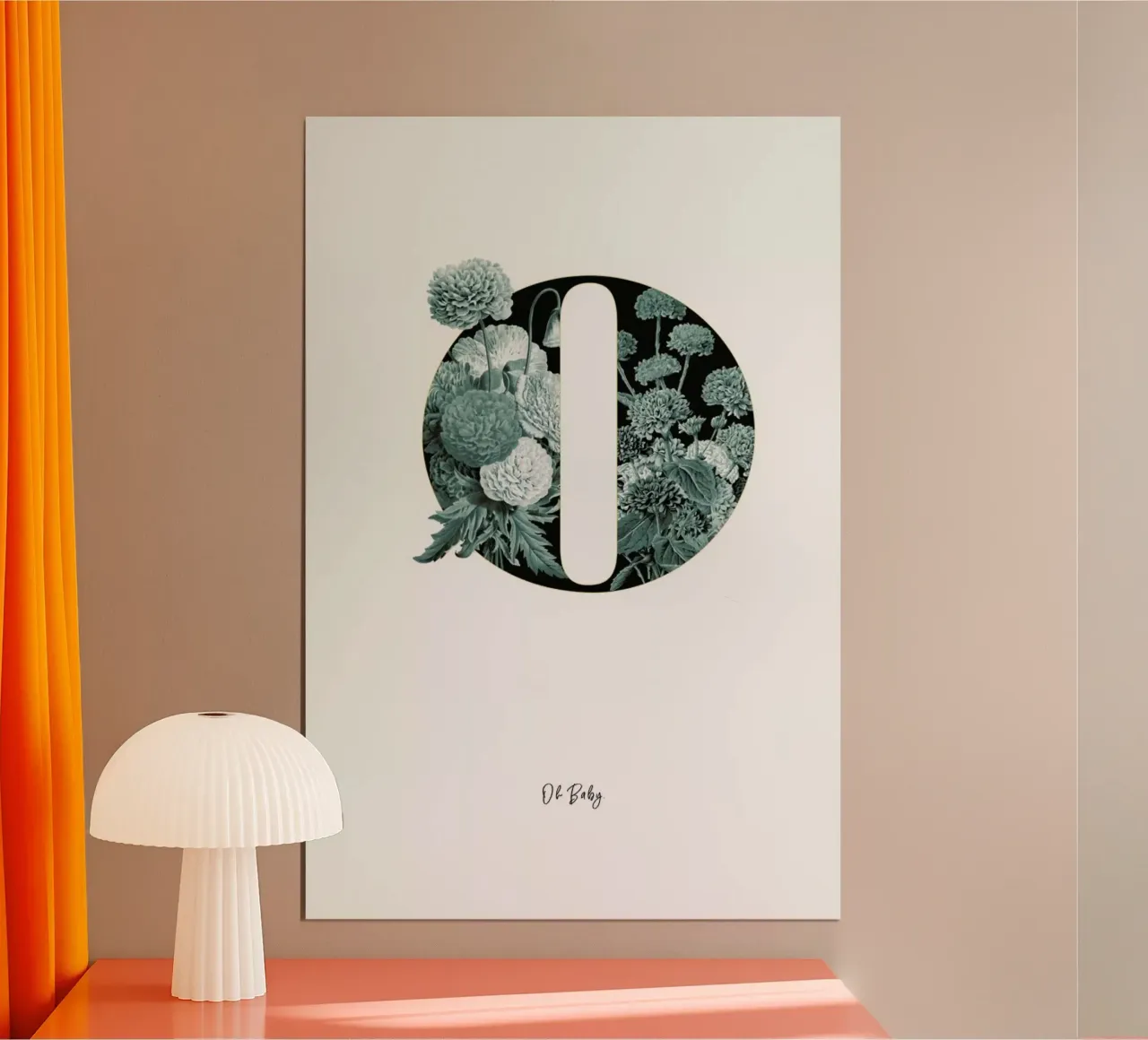 Flower Alphabet - O carta hahnemühle da Froilein Juno